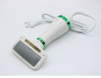 Pet Grooming Dryer WN 10 Фен расческа для шерсти 2в1 белый с зелеными вставками - Инструменты для груминга собак