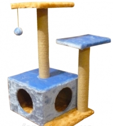 Алладін дряпка для кішки сизалева Сіро-блакитний 78х35х46 см - Кігтеточки для котів