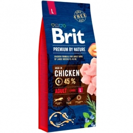 Brit Premium Dog Adult L Сухой корм для собак больших пород с курицей - Корм для собак премиум и супер премиум класса