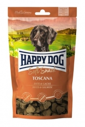 Лакомство Happy Dog Soft Snack Toscanaк для собак вкусом утки и лосося 100 г -  Лакомства для собак -   Ингредиент: Лосось  