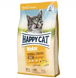 Happy Cat Minkas Hairball Control Сухой корм для кошек с птицей -  Happy cat сухой корм для кошек 