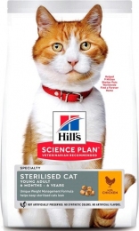 Hill's Science Plan Sterilised Cat Young Adult с курицей сухой корм для стерилизованных кошек 1.5 кг -  Сухой корм для кошек -   Размер: Все породы  