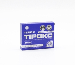 Противопаразитарное средство Tirox для собак и кошек 0,5–2,5 кг, 120 мг -  Средства от блох и клещей для собак -    