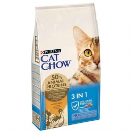 Cat Chow 3 in 1 Сухой корм для котов с формулой тройного действия -  Сухой корм для сфинксов 