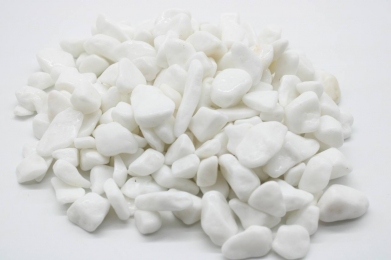 Грунт Галька белая Тассос 10-30 мм, вес 10 кг - Грунт для аквариума