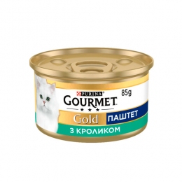 Gourmet Gold паштет для кошек с кроликом, 85 г -  Влажный корм для котов -   Класс: Премиум  