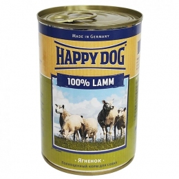 Happy Dog Dose 100 % Lamb Pure Влажный корм для собак всех пород с ягненком 400г. -  Влажный корм для собак - Happy dog     