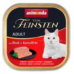 Animonda Vom Feinsten Влажный корм для кошек с говядиной и картофелем 100 гр -  Влажный корм для котов -  Ингредиент: Говядина 