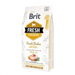 Гипоаллергенный корм для собак средних пород Brit Fresh Chicken&Potato Adult с курицей и картофелем - Similar products