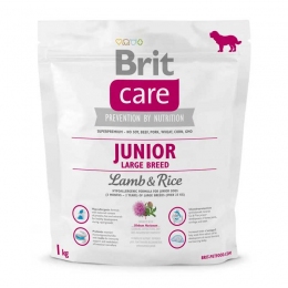Brit Care Junior Large Breed Lamb&Rice для щенков крупных пород -  Сухой корм для собак -   Ингредиент: Ягненок  