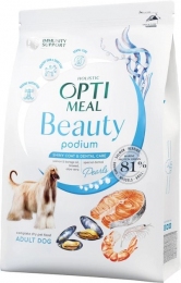 Акция-30% Optimeal Beauty Podium с морепродуктами сухой корм для собак шерсть и уход за зубами 1.5 кг -  Сухой корм для собак -   Потребность: Чистки зубов  