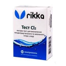 Тест Сl2 на содержание хлора -  Аквариумная химия Rikka (Рикка) 