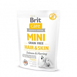 Brit Care GF Mini Hair&Skin Гипоаллергенный корм для собак мелких пород для дополнительного ухода за кожей и шерстью с лососем и сельдью - Similar products