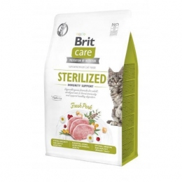 Сухой корм Brit Care Cat by Nutrition Sterilized Immunity Support для стерилизованных кошек со свининой 400 гр. - Similar products