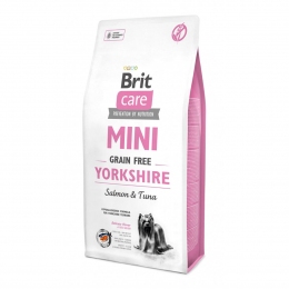 Brit Care GF Mini Yorkshire корм для собак малых пород 2кг + 2 пауча Brit Care Dog Mini Fillets -  Корм Brit Care для собак 