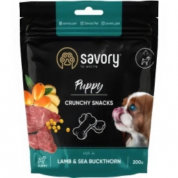 Хрустящие лакомства Savory для щенков для здорового роста ягненка и облепиха 200 гр. - Similar products