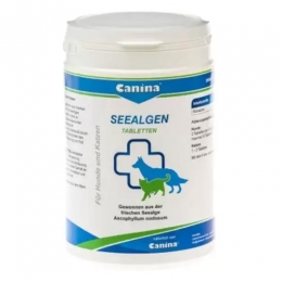 Seealgen Tabletten из свежих морских водорослей для правильной пигментации шерсти -  Canina витамины для собак 