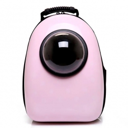 Рюкзак-иллюминатор пластик 44х33х22 см розовый - Переноска для котов