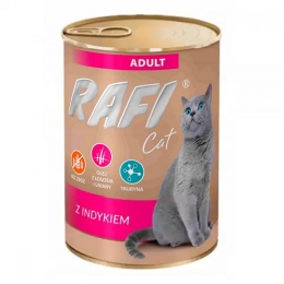 Dolina Noteci RAFI Adult Cat консерви для кішок з індичкою 400г -  Вологий корм для котів -   Інгредієнт Індичка  