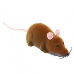 Мышь на радиоуправлении коричневая с пультом 28 х 6 см -  Игрушки для кошек -   Вид: Мышки  