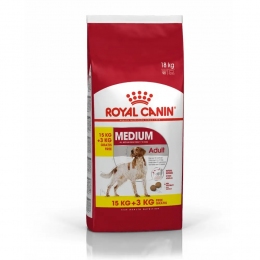 АКЦИЯ Royal Canin Medium Adult Сухой корм для собак домашняя птица 15+3 кг - Акции от Фаунамаркет