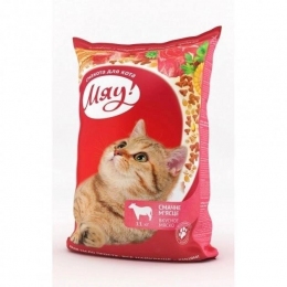 МЯУ корм для котов с карасиком -  Сухой корм для кошек -   Вес упаковки: 10 кг и более  