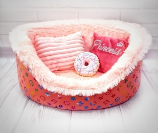 Бристоль лежак для животных 40х50 см Princess pink - Лежанки и домики для котов и кошек