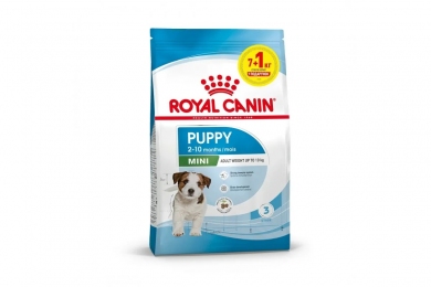 АКЦИЯ Royal Canin Mini Puppy сухой корм для щенков мелких пород 7+1 кг -  Сухой корм для собак -   Вес упаковки: 5,01 - 9,99 кг  