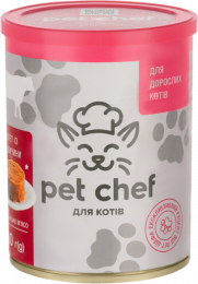 Pet chef консервы для кошек Говядина - Влажный корм для кошек и котов