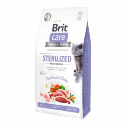 Brit Care Cat Grain-Free Sterilized Sensitive Беззерновой корм для стерилизованных кошек с чувствительным пищеварением с кроликом - Гипоаллергенный корм для кошек