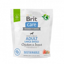 Brit Care Dog Sustainable Adult Large Breed Chicken & Insect Сухой корм для собак больших пород с курицей и насекомыми -  Сухой корм для собак -   Для пород: Овчарка  