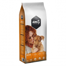 Корм для собак AMITY ECO Active, для дорослих собак з високими навантаженнями, 20kg (201) - Сухий корм для собак