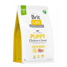 Brit Care Dog Sustainable Puppy Chicken & Insect Сухий корм для цуценят із куркою та комахами - Дієтичний  лікувальний корм для собак