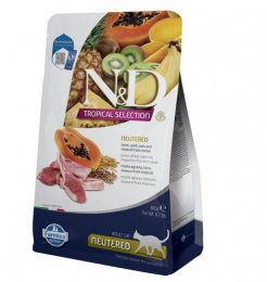 Сухой корм Farmina N&D Tropical Selection Lamb Neutered для стерилизованных кошек, с ягненком и тропическими фруктами, 300 г   - Similar products