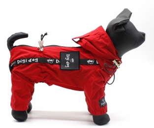 Дождевик Digi dog красный (девочка), XL -  Дождевики для собак 