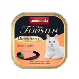 Animonda Vom Feinsten консерва для кошек с индейкой и форелью, 100 г -  Влажный корм для котов -  Ингредиент: Форель 