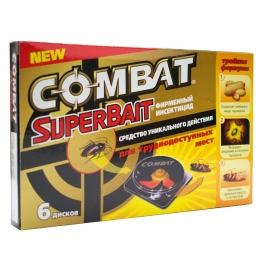 Ловушка от тараканов Combat, 6 дисков - Средства против насекомых