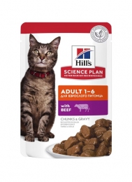 Влажный корм Hill's Science Plan Adult для кошек с говядиной 85 гр. - Similar products