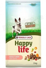 Happy Life Adult Mini Adult with Lamb ягня, Сухий преміум корм для собак міні та малих порід 3 кг -  Сухий корм для собак Happy Life   