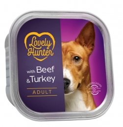 Корм Lovely Hunter Adult Beef and Turkey Влажный для собак Говядина и индейка 150 гр. -  Влажный корм для собак - Другие     