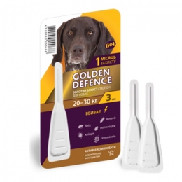 Golden Defence краплі на холку для собак - Засоби та таблетки від бліх та кліщів для собак