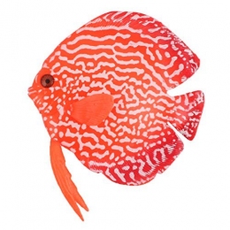 Рибка силіконова Дискус 8 см CL0022 -  Декорації для акваріума -   Вид Штучні Рибки  