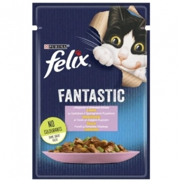 АКЦІЯ Felix Fantastic вологий корм із фореллю та зеленими бобами для кішок 85 гр - Similar products