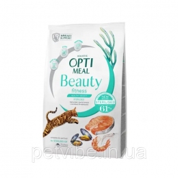 Сухий корм Optimeal Beauty Fitness Sterilised для стерилізованих кішок із морепродуктами 1,5 кг. - Similar products