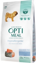 АКЦИЯ -18% Optimeal гипоаллергенный с лососем сухой корм для собак средних и крупных пород 1,5 кг -  Сухой корм для собак -   Класс: Супер-Премиум  