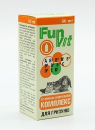 Витаминно-минеральный комплекс FunVit для грызунов, 50 мл - Витамины для грызунов