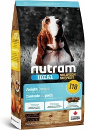Nutram I18 Ideal SS Сухой корм для собак склонных до лишнего васа с курицей и горошком 2 кг - 