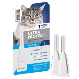 Ультра протект спот-он для кошек, аналог вектра - Средства и таблетки от блох и клещей для кошек