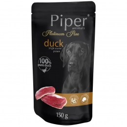 Dolina Noteci Piper Platinum Pure консерва для взрослых собак с уткой и рисом - 