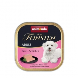Animonda Vom Feinsten Adult индейка с ветчиной консерва для собак 